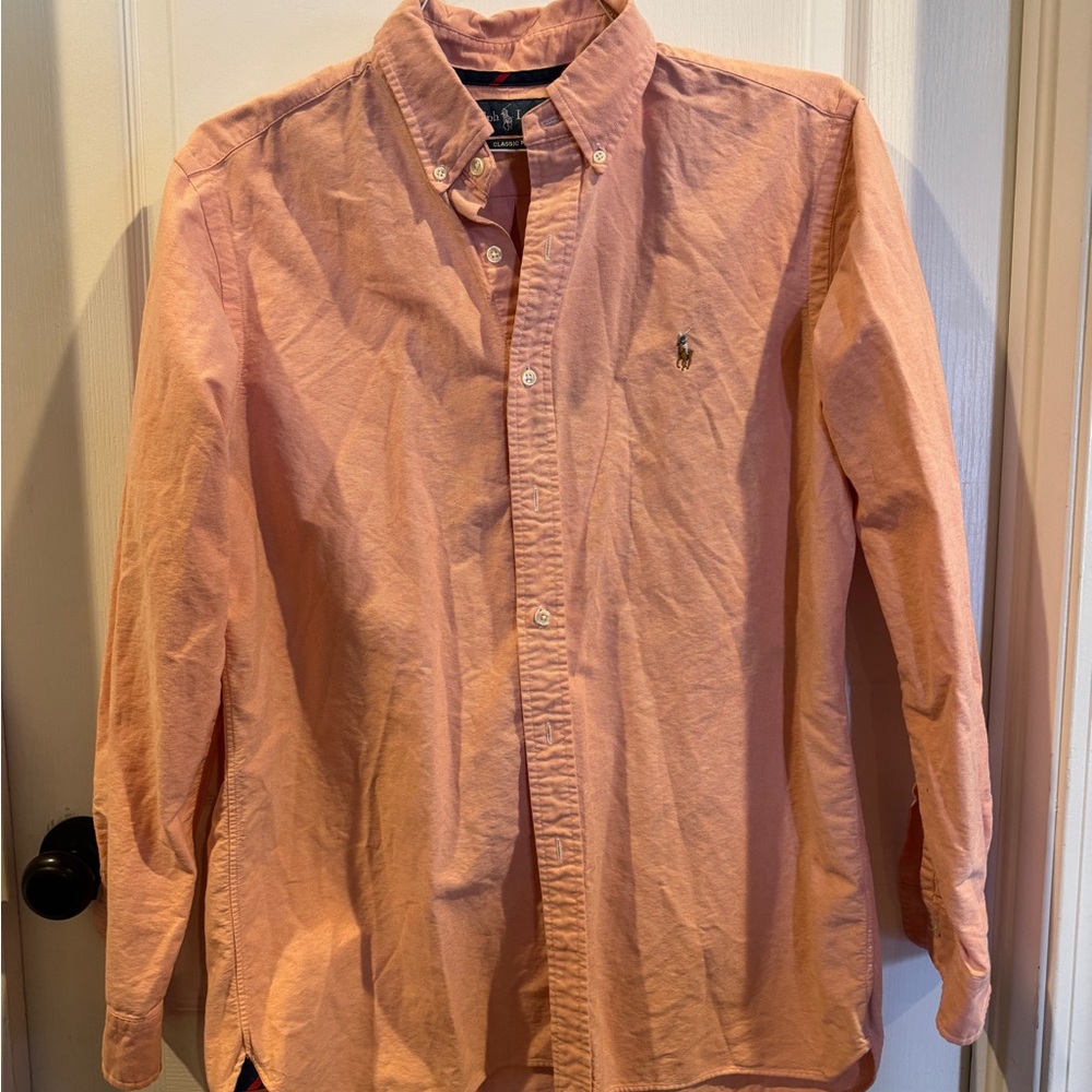 Polo by Ralph Lauren Peach Button-Down Shirt